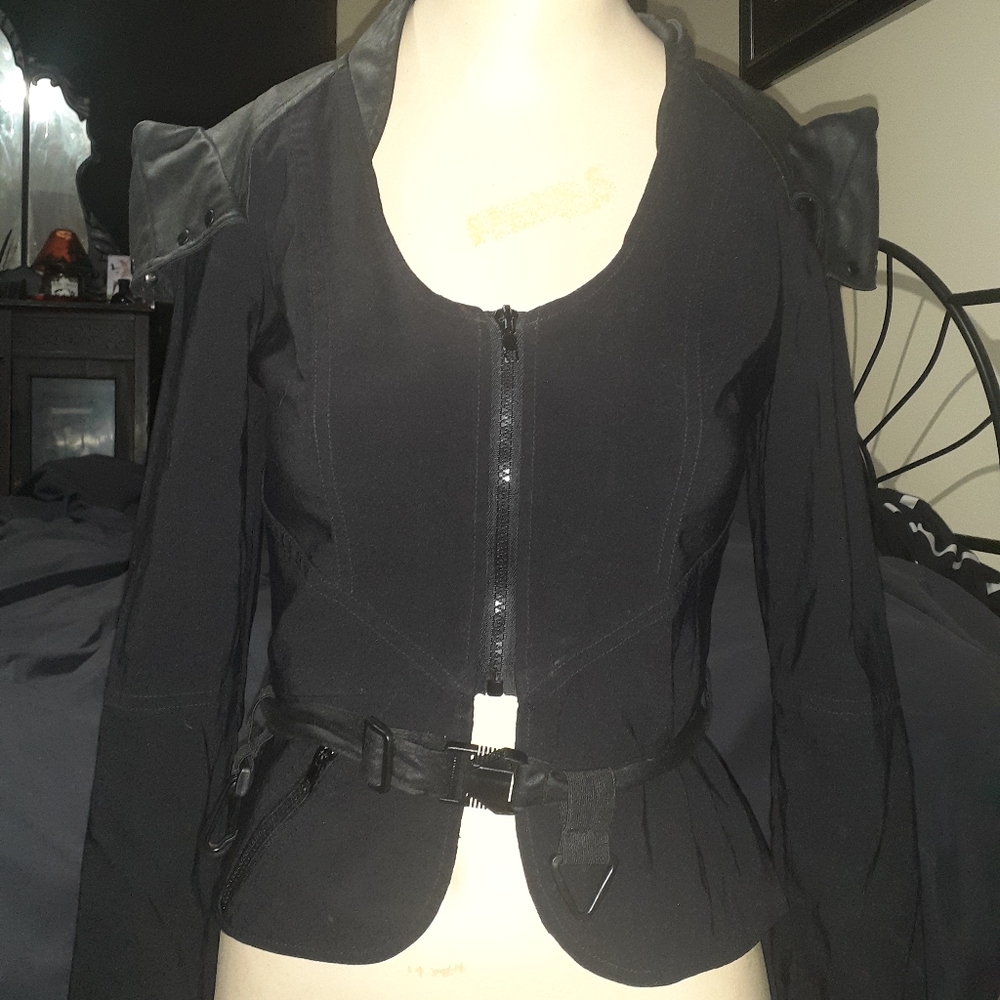 Stylish Women's Black Utility Jacket